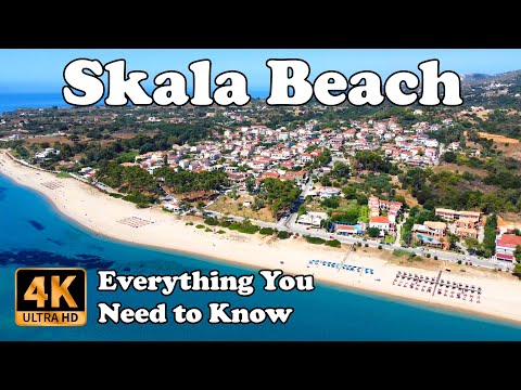 Skala Beach Skala Kefalonia (Cephalonia) Greece in 4K - Everything :-)