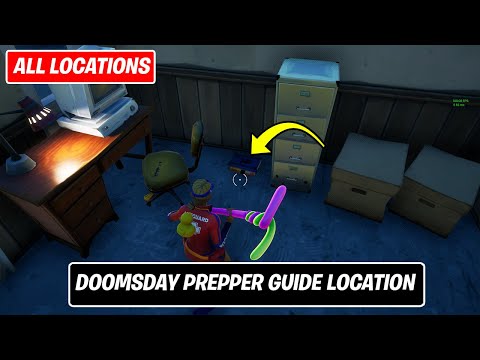 Collect doomsday preppers guide (1)! All locations in Fortnite - Week 4 Legendary quest Guide