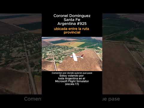 Coronel Dominguez, Santa Fe desde el Microsoft Flight Simulator #coroneldominguez #santafe #msfs