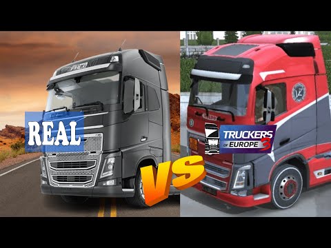Real Volvo FH Vs Volcano VN Truckers of Europe 3 Comparison