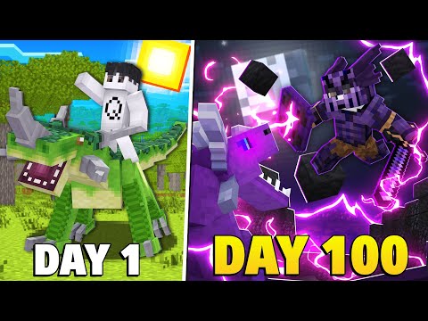 NeyuQ - I Survived 100 Days In THE WORLD OF SAVANNA THE DRAGON TIME Minecraft Super Difficult!!