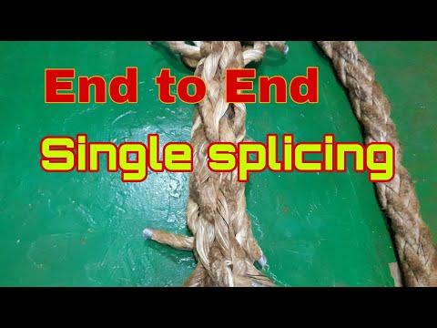 tSaDA Ni Bai Cancio | 8 strand mooring rope end to end splicing | short splice