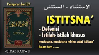 Download lagu Nahwu Tathbiqi 137 - ISTITSNA' OR MUSTATSNA (Explanation and Important Terms) @irabnahwu mp3 Download lagu Nahwu Tathbiqi 137 - ISTITSNA' OR MUSTATSNA (Explanation and Important Terms) @irabnahwu mp3