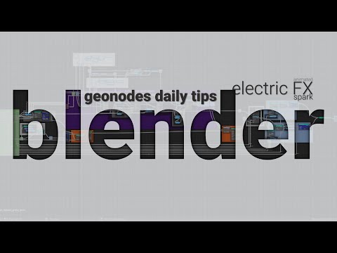 How to make an electrical spark & animate it | blender geonodes daily, tip 4