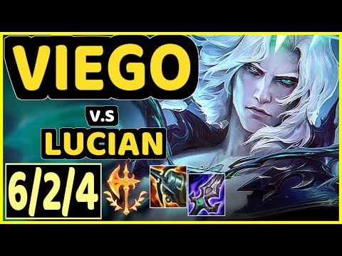 VIEGO vs LUCIAN - 6/2/4 KDA MID CHALLENGER GAMEPLAY - BR