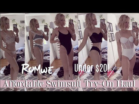 affordable bikini try on haul | romwe