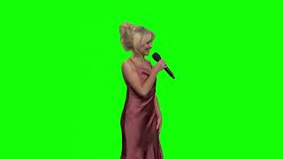 Sabrina Carpenter "okay...weird speech" — An SNL Green Screen