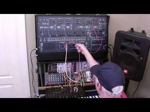 ARP 2600 with the Behringer K-2 (Korg MS-20 clone)