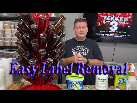 How to Clean and Sanitize Beer Bottles for Home Brewing and Remove the Labels Easily.