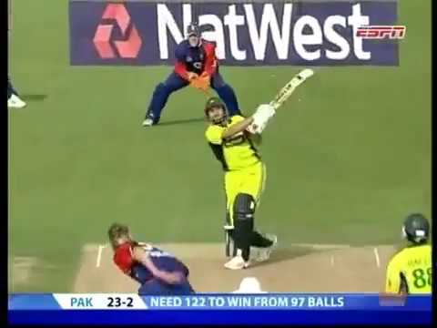 Shahid Afridi first ever T20 International innings 2006 (Rare)
