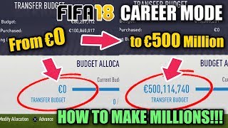HOW to BE RICH in CAREER MODE (NEW METHOD Super Easy) - FIFA 18