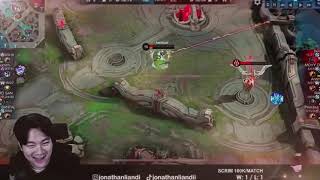 Download lagu Reaksi jo liat fanny claudio 🤯#mobilelegends mp3