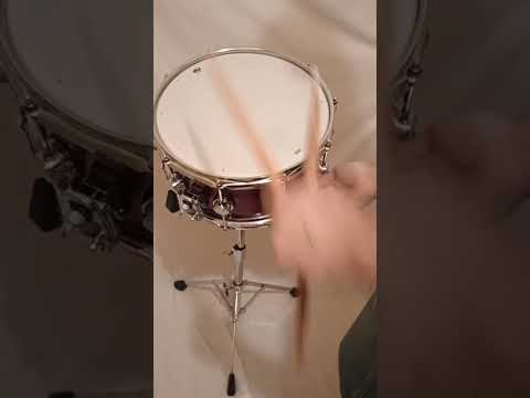 DW MODIFIED SNARE DRUM (C VIDEO) W/ MUFFLER - RED OYSTER WRAP-FREE SHIP TO C-USA! image 10