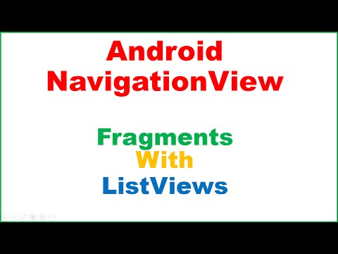 Android NavigationView Ep.03 : Drawer Layout - Show Fragments With ListViews