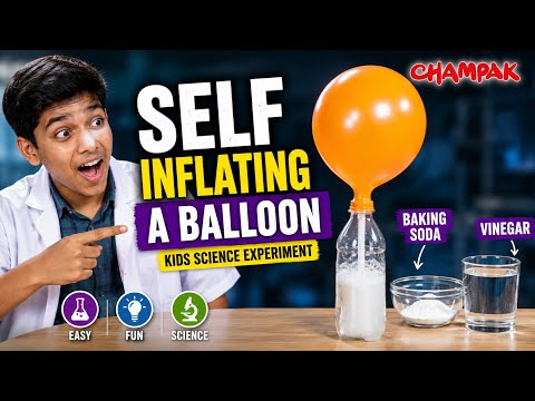 Self Inflating A Ballon - Kids Science Experiments