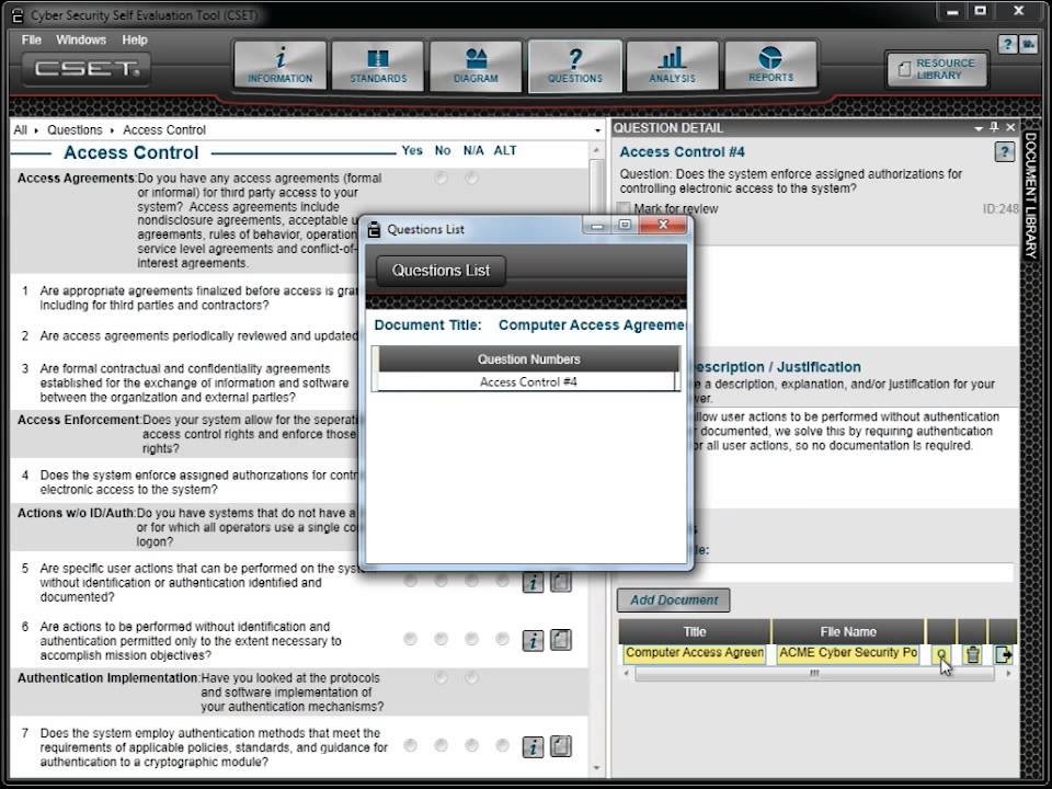 16 CSET 6.0 Document Library
