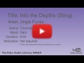 Into The Depths Sting Jingle Punks Cinematic Dark YouTube Audio Library BGM