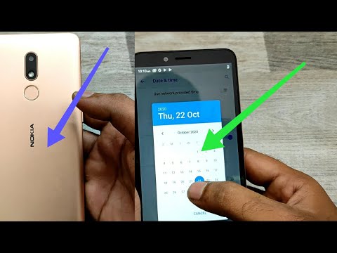 How to set Date and time in NOKIA C3| Change the time and date NOKIA C3| Auto-update time|  set date