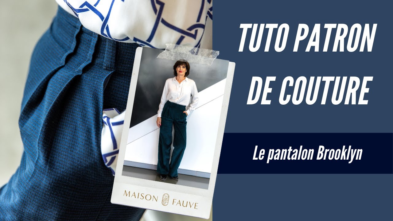 Patron couture pantalon Brooklyn / Patron pochette