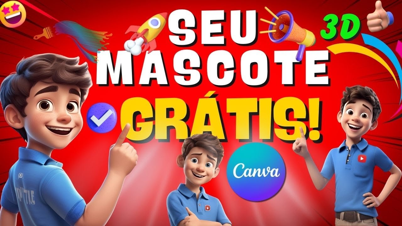 😱[AGORA SIM] COMO CRIAR SEU MASCOTE de  FORMA GRÁTIS OU PRO PARA EMPRESA OU PARA SUAS REDES SOCIAIS!