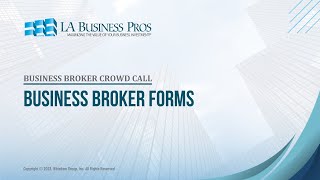 Business Broker Forms
