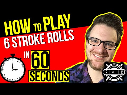 How to Play 6 Stroke Rolls in 1 Min.