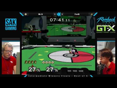 Runback 2017 Int. Winners Finals - Mr. N (Sheik) vs Ford$ (Ganondorf)