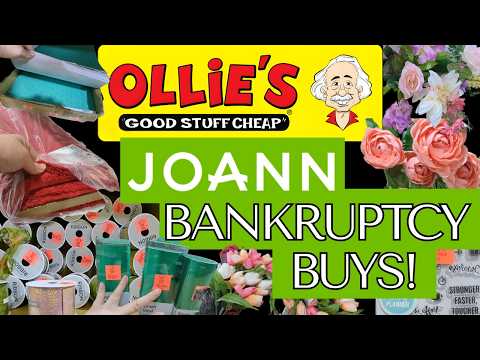 Ollie's Bargain Outlet- All JOANN BUYOUT! Ribbon, Fabric, Paper Craft, Florals, and More!