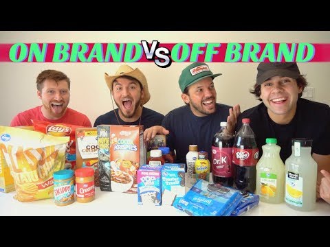NAME BRAND vs GENERIC FOOD!! (Blind Taste Test)