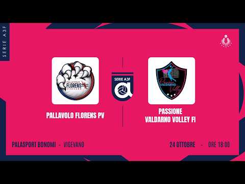 PALLAVOLO FLORENS PV - PASSIONE VALDARNO VOLLEY FI | 2ª GIORNATA | A3F