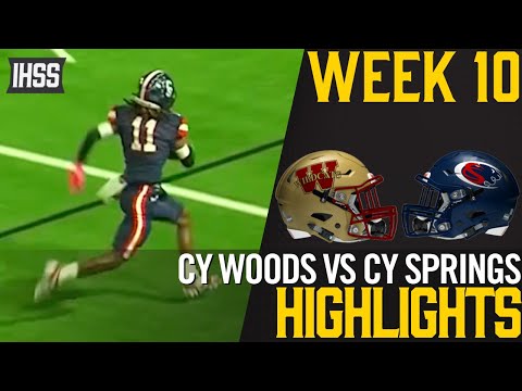 Cy Woods vs Cy Springs - 2023 Week 10 Football Highlights