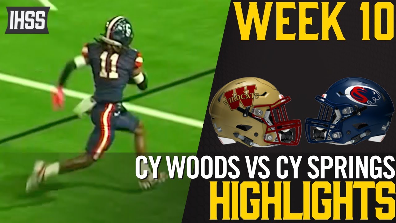 Cy Woods vs Cy Springs - 2023 Week 10 Football Highlights