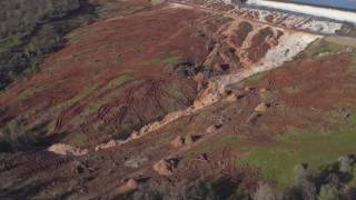 Flood waters spill from the Oroville Dam.