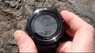 Garmin Fenix 5x Navigation in practice around Llyn Brenig in North Wales