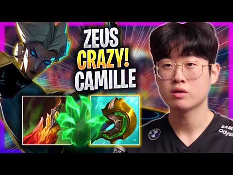 ZEUS IS SO CRAZY WITH CAMILLE! - T1 Zeus Plays Camille TOP vs K'sante! | Season 2023