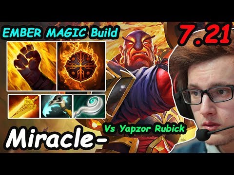Liquid Miracle - [Ember Spirit]  7.21 MID INSANE MAGIC BUILD vs Yapzor-God Rubick Dota 2