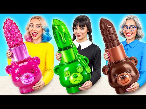 Wednesday vs Grandma Cooking Challenge | Funny Cooking Tricks by Multi DO Challenge