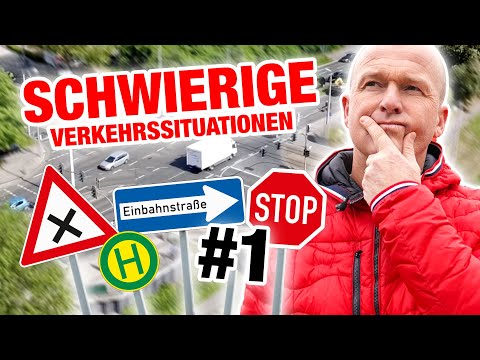 Driving Licence - Difficult Traffic Situations - Simply Explained! 🚘 #1 | Fischer Academy