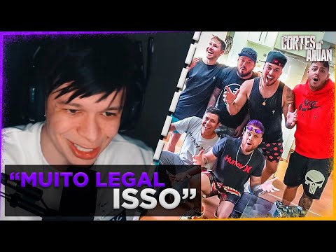 ARUAN REAGE A MOSTREI MEU NOVO APARTAMENTO PARA MEUS AMIGOS (DANI NOBREGA) - Cortes do Aruan