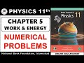 Numerical Problems Chapter 5 Work Energy Physics 11th National Book Foundation Nbf