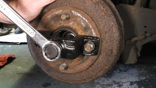 How to remove a seized on drum brake