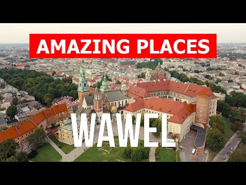 Wawel castle in 4k. Poland, Krakow places to visit