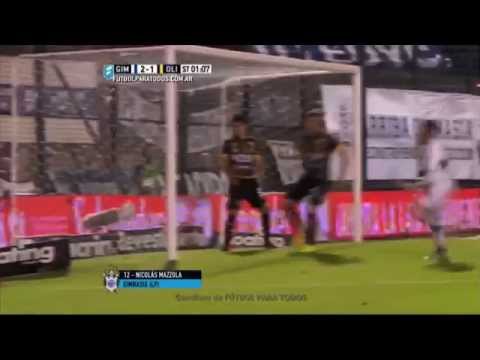 Gol de Mazzola. Gimnasia 2 - Olimpo 1. Fecha 27. Primera División 2015. FPT.