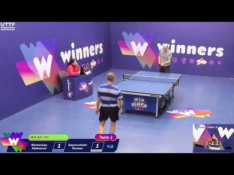 WINners CUP table 2  08.01  Shcherban Aleksandr - Zaporozhets Roman   19:00