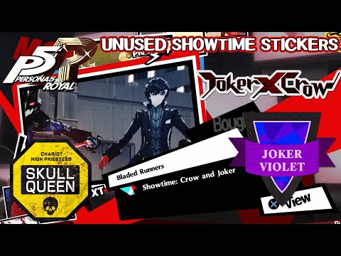 Unused Showtime stickers - Persona 5 Royal