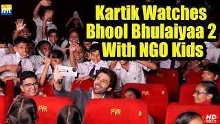 Kartik Aaryan celebrates 175 CRORE success of Bhool Bhulaiyaa 2 with NGO kids