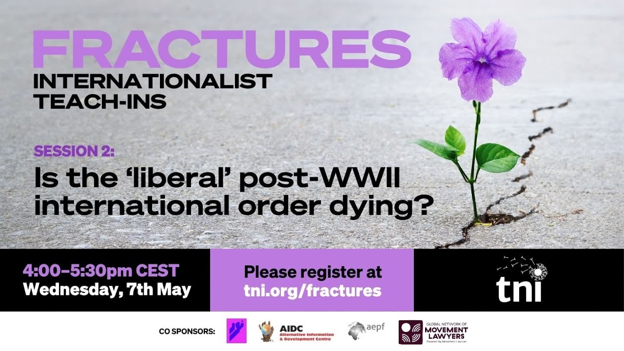 Is the ‘liberal’ post-WWII international order dying? Fractures Session 2