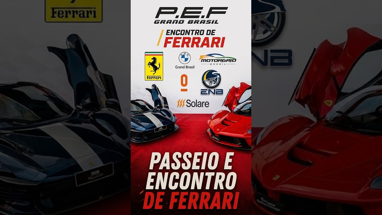 PEF - Encontro de Ferraris no Motorgrid #shorts