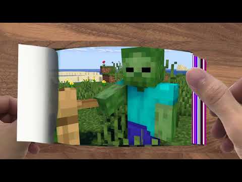 FLIPBOOK   Monster School  SPEEDRUNNER VS 7 MONSTER PART 2   Minecraft Animation001