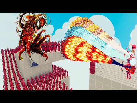 100x CARNAGE + 2x GIANT vs 3x EVERY GOD - Totally Accurate Battle Simulator TABS